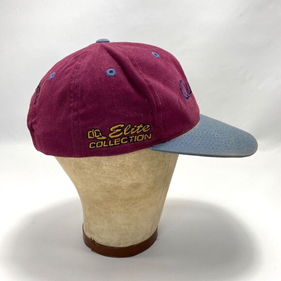 Womens Quantum Energy Series Maroon Red Cap Hat Gray Brim Outdoor Work Chore - Picture 5 of 8